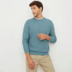 NEWPORT - Sweater Casual de Algodón Hombre Manga Larga