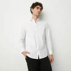 BASEMENT - Camisa Manga Larga Algodón Hombre