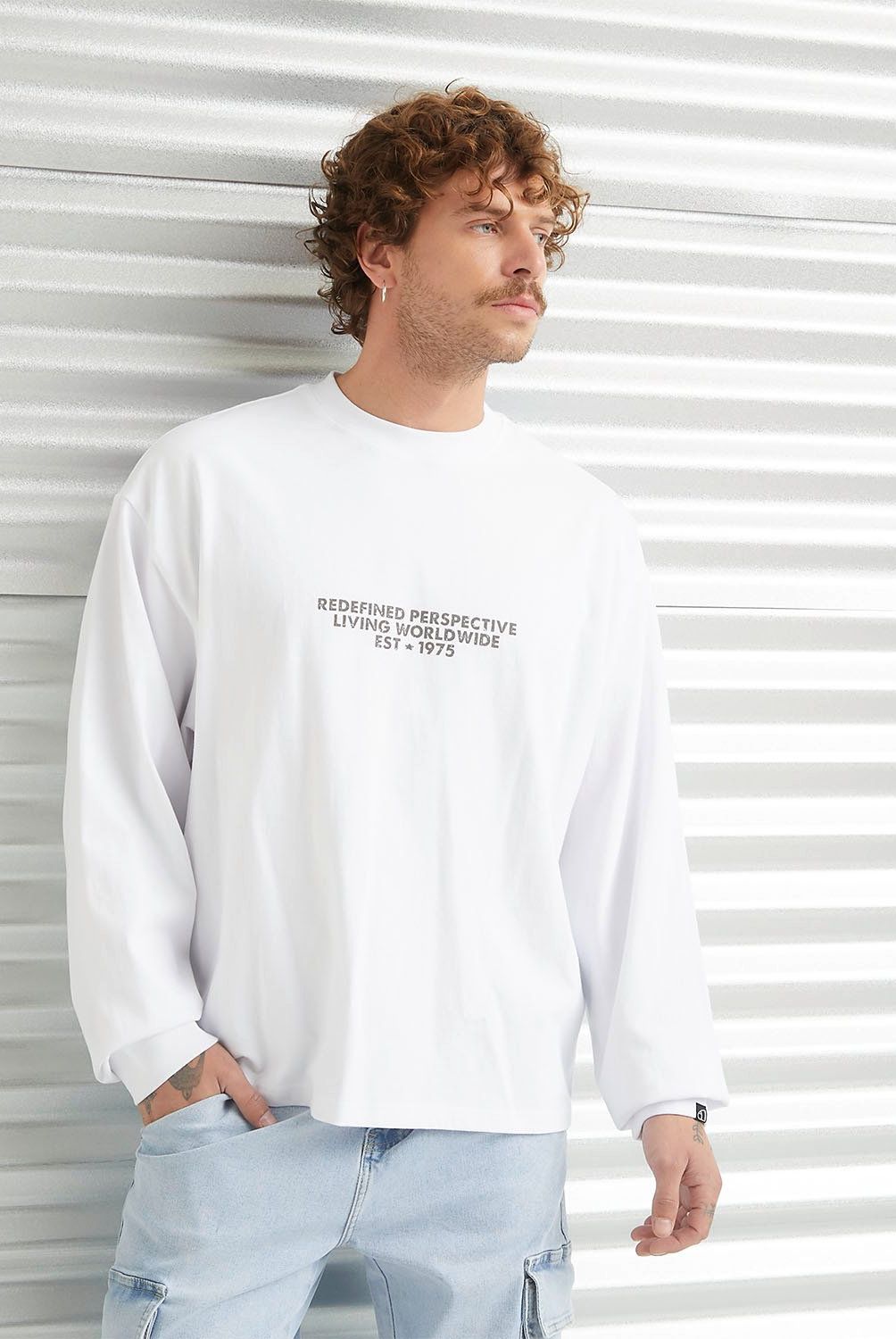 AMERICANINO - Polera Manga Larga Relaxed Fit Hombre Americanino
