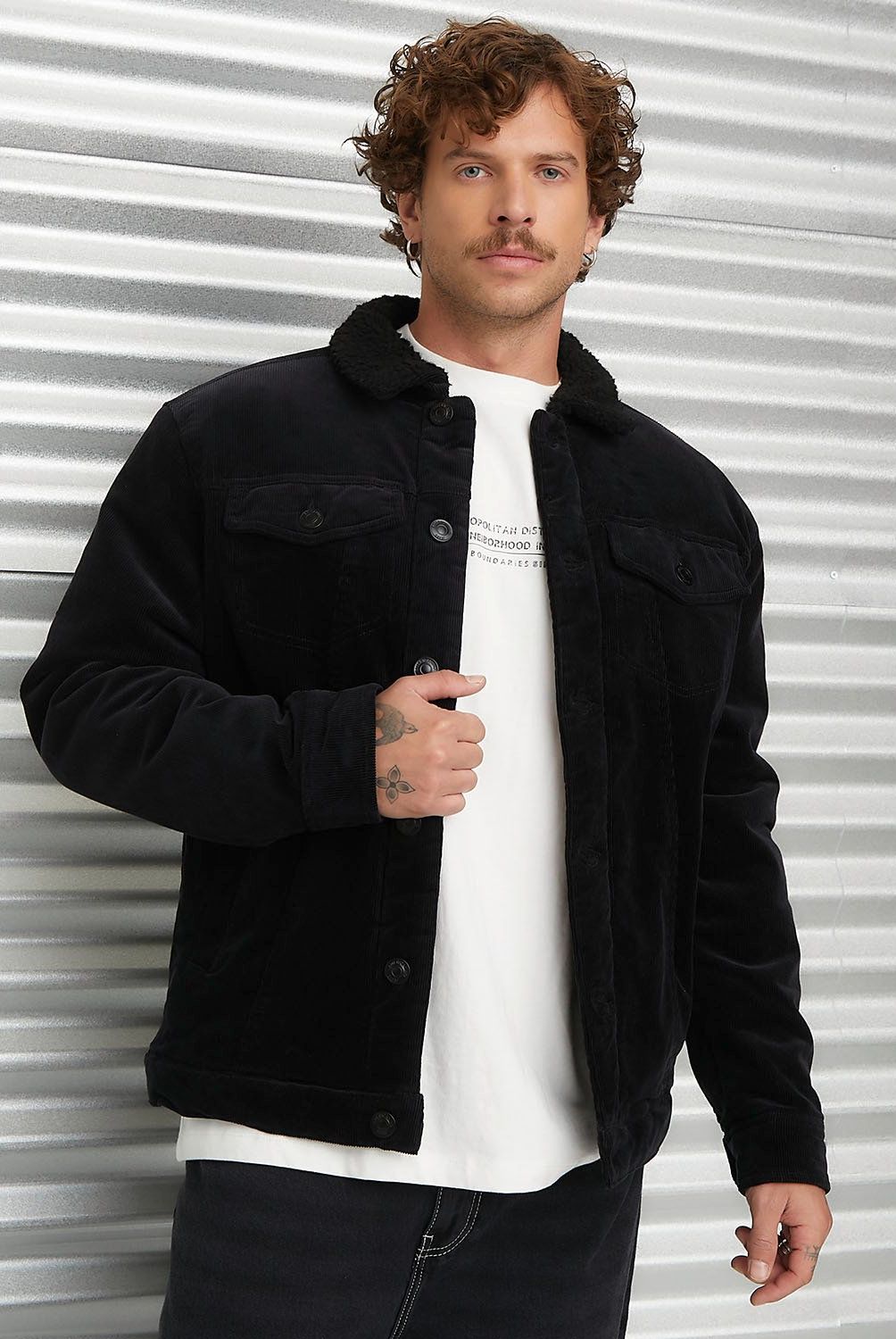 AMERICANINO - Chaqueta Americanino Cotelé Algodón Hombre Manga Larga