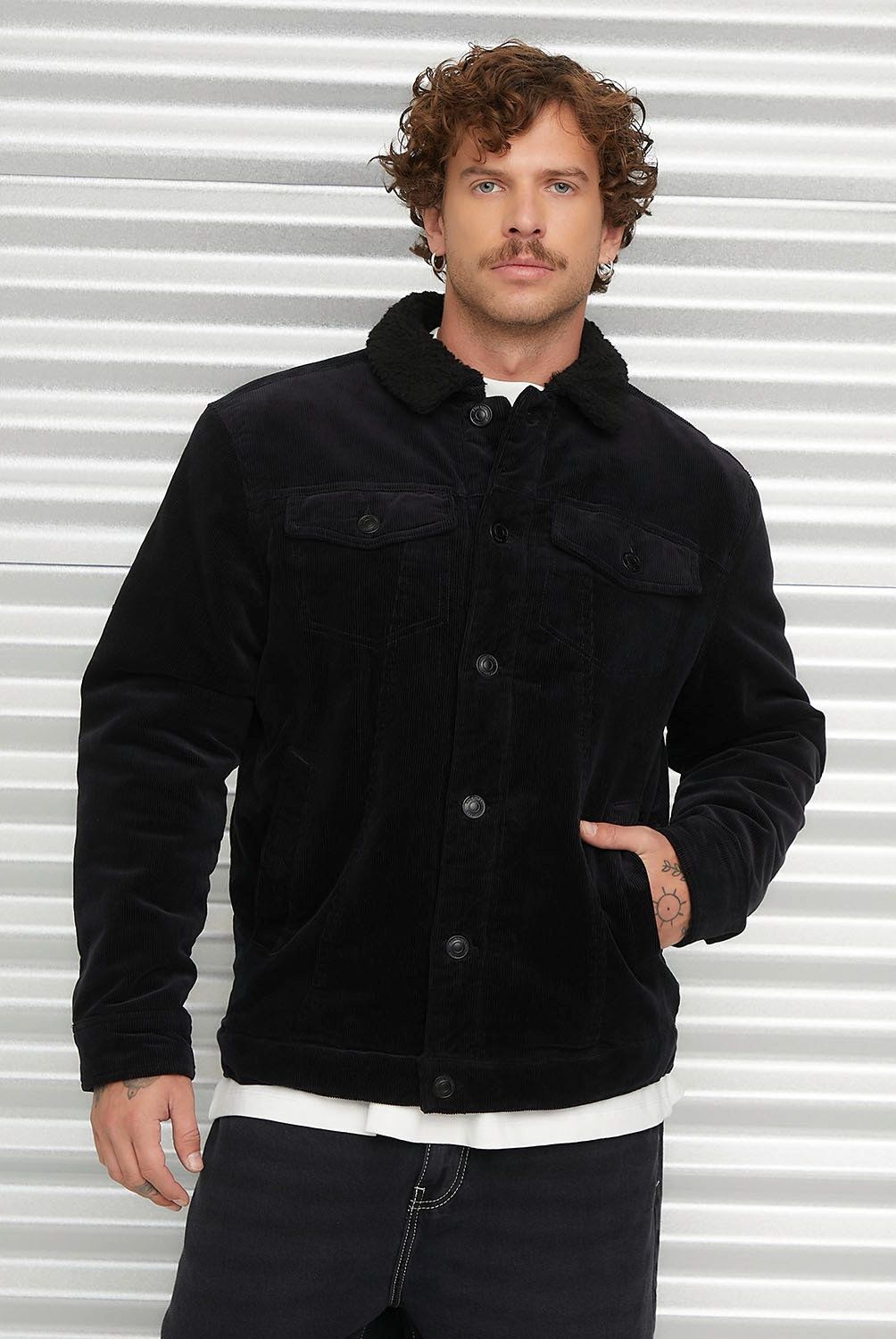 AMERICANINO - Chaqueta Americanino Cotelé Algodón Hombre Manga Larga