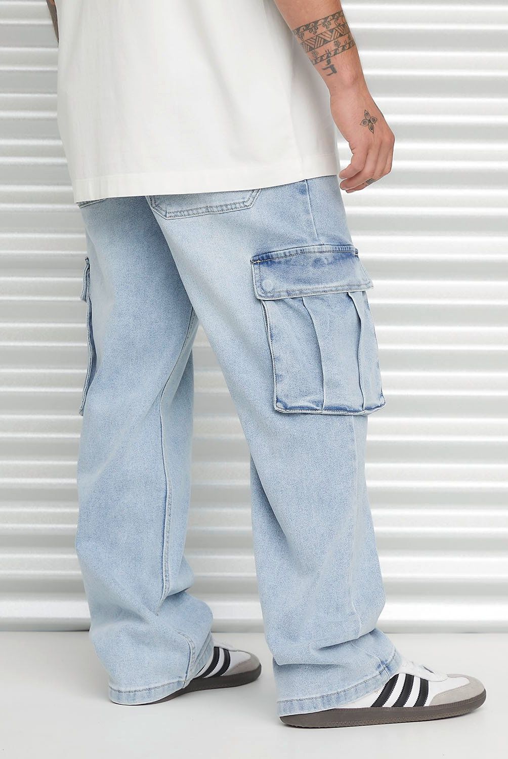 AMERICANINO - Jeans 5 Bolsillos Cargo Tiro Medio Hombre Americanino