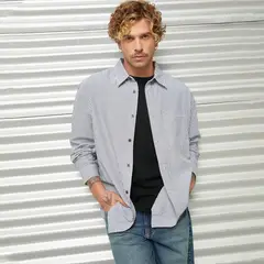 AMERICANINO - Camisa Casual Manga Larga Hombre