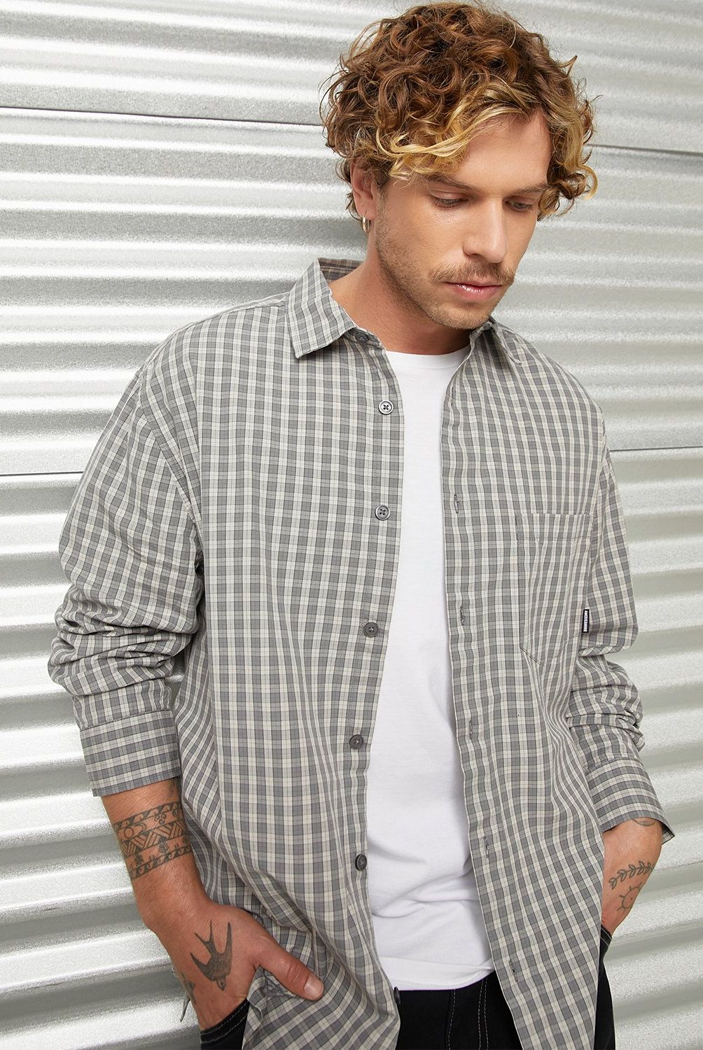 AMERICANINO - Camisa Manga Larga Algodón Hombre Americanino