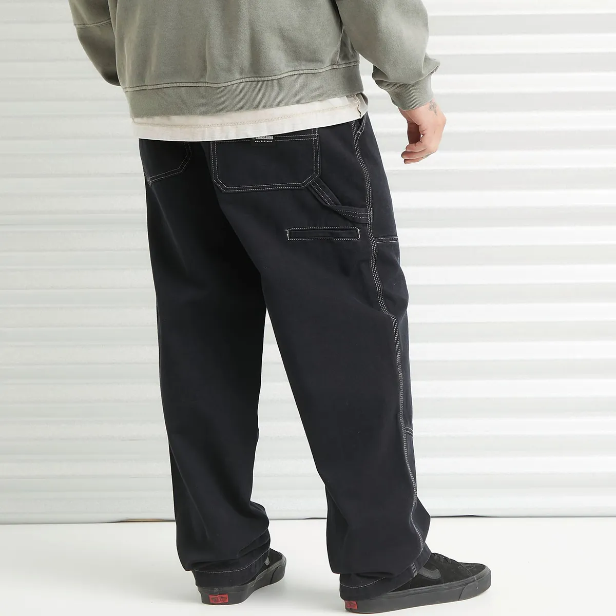 AMERICANINO - Jeans Carpintero Tiro Alto Relax Hombre Americanino