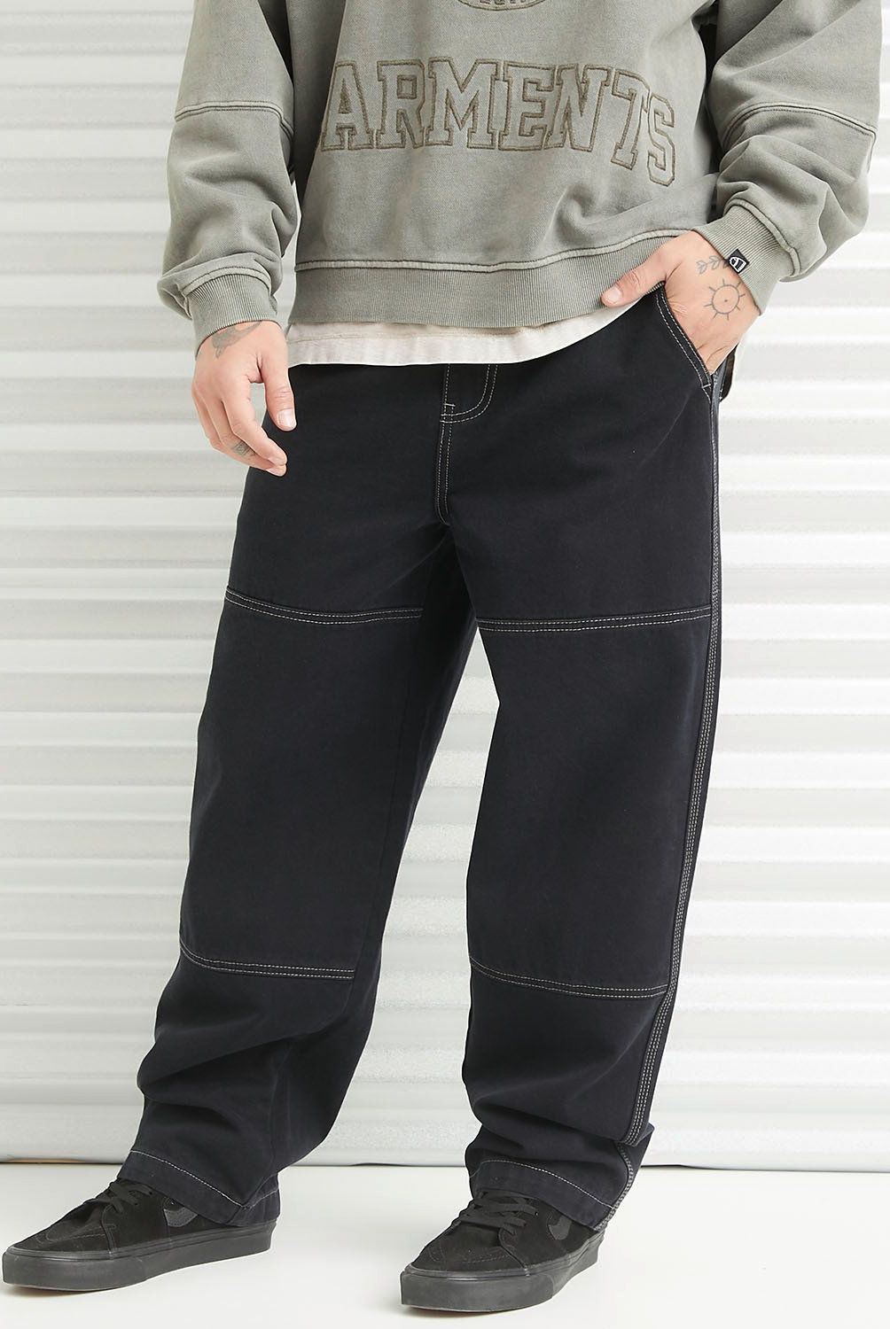 AMERICANINO - Jeans Carpintero Tiro Alto Relax Hombre Americanino