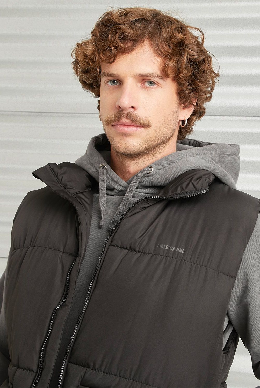 AMERICANINO - Parka Sin Mangas Casual Hombre Americanino