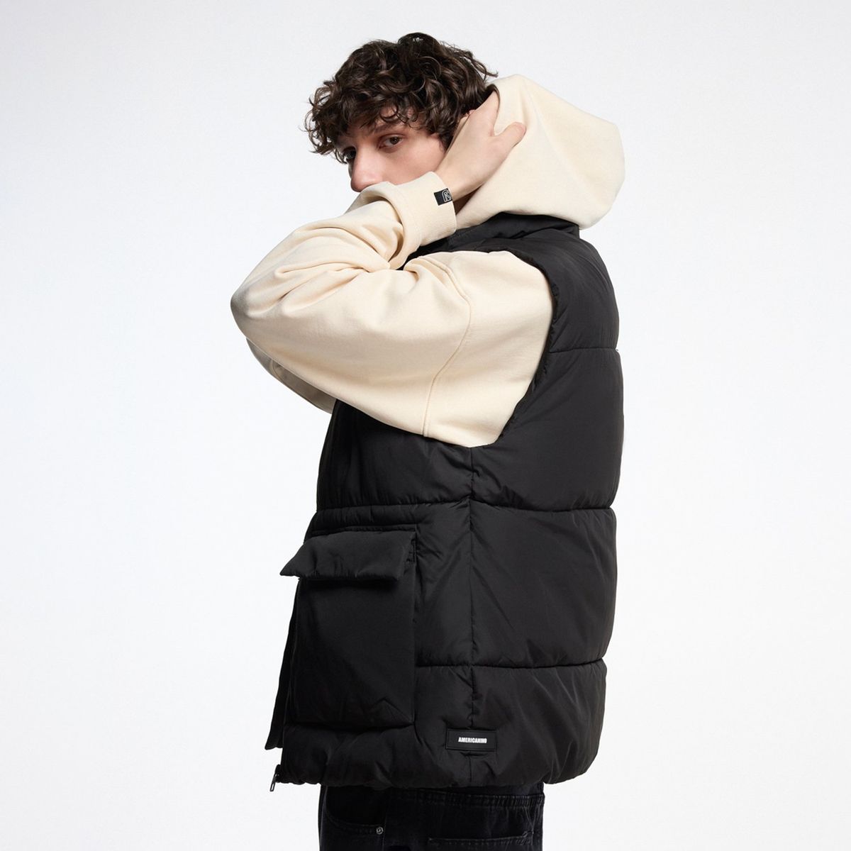 AMERICANINO - Parka Sin Mangas Casual Hombre Americanino