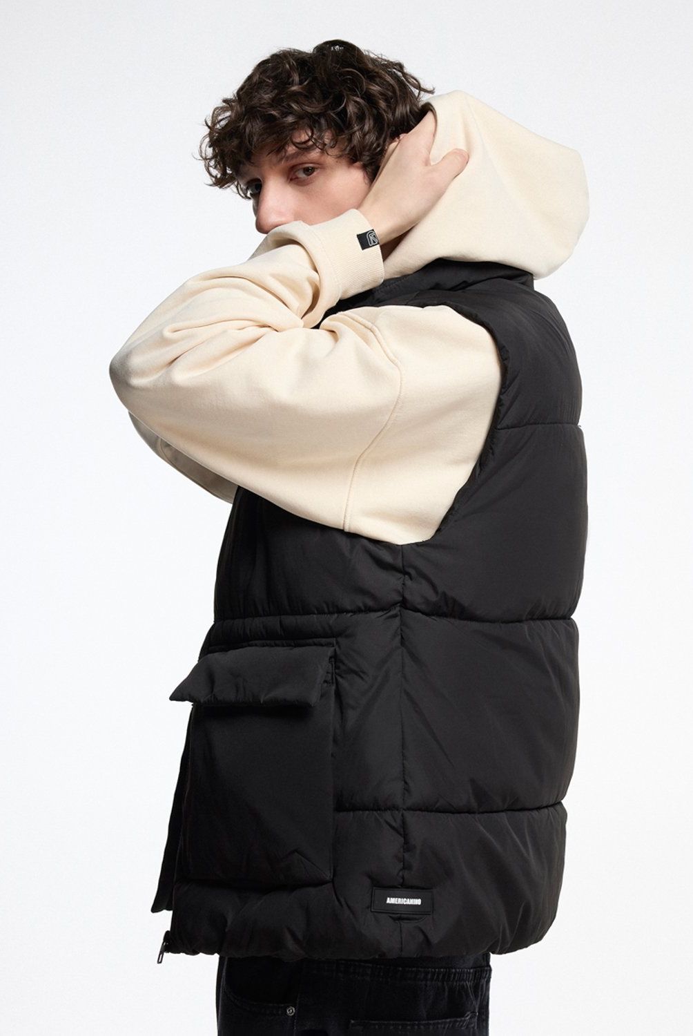 AMERICANINO - Parka Sin Mangas Casual Hombre Americanino