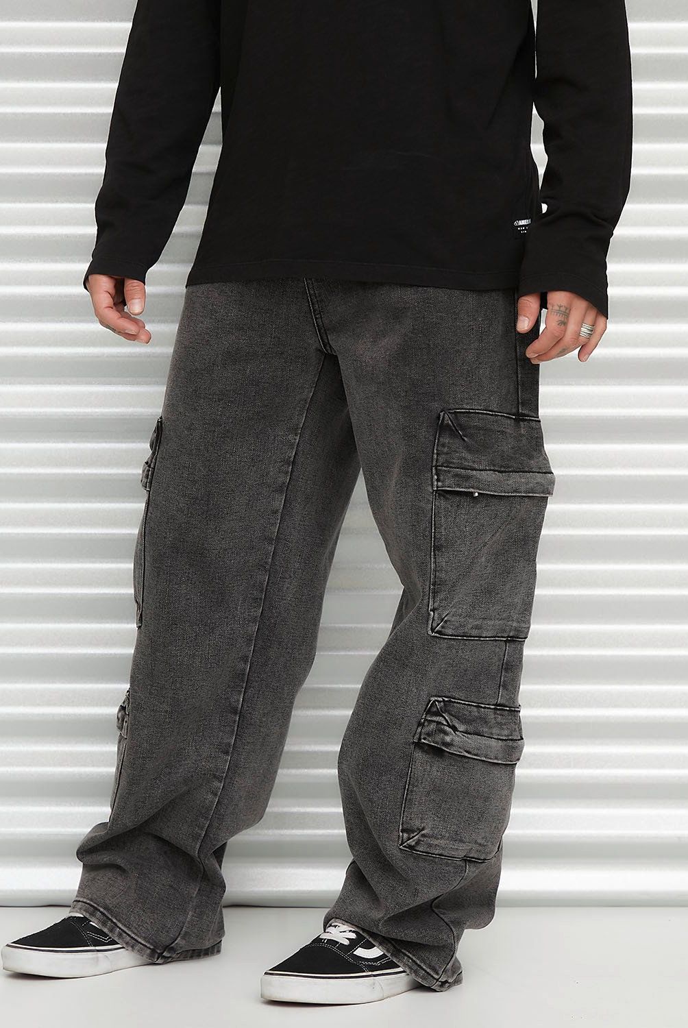 AMERICANINO - Jeans Cargo Tiro Medio Hombre Americanino