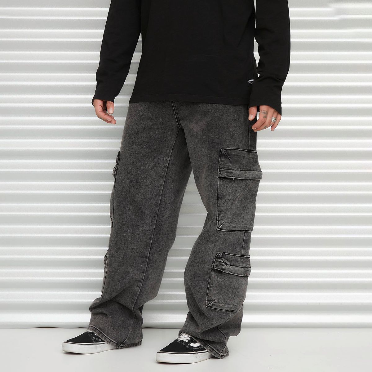 AMERICANINO - Jeans Americanino Cargo Tiro Medio Algodón Hombre