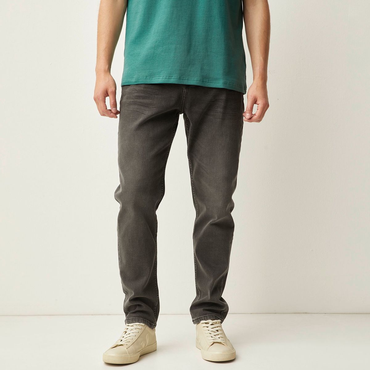 BASEMENT - Jeans Slim Fit Basement Hombre Algodón Semi Elasticado