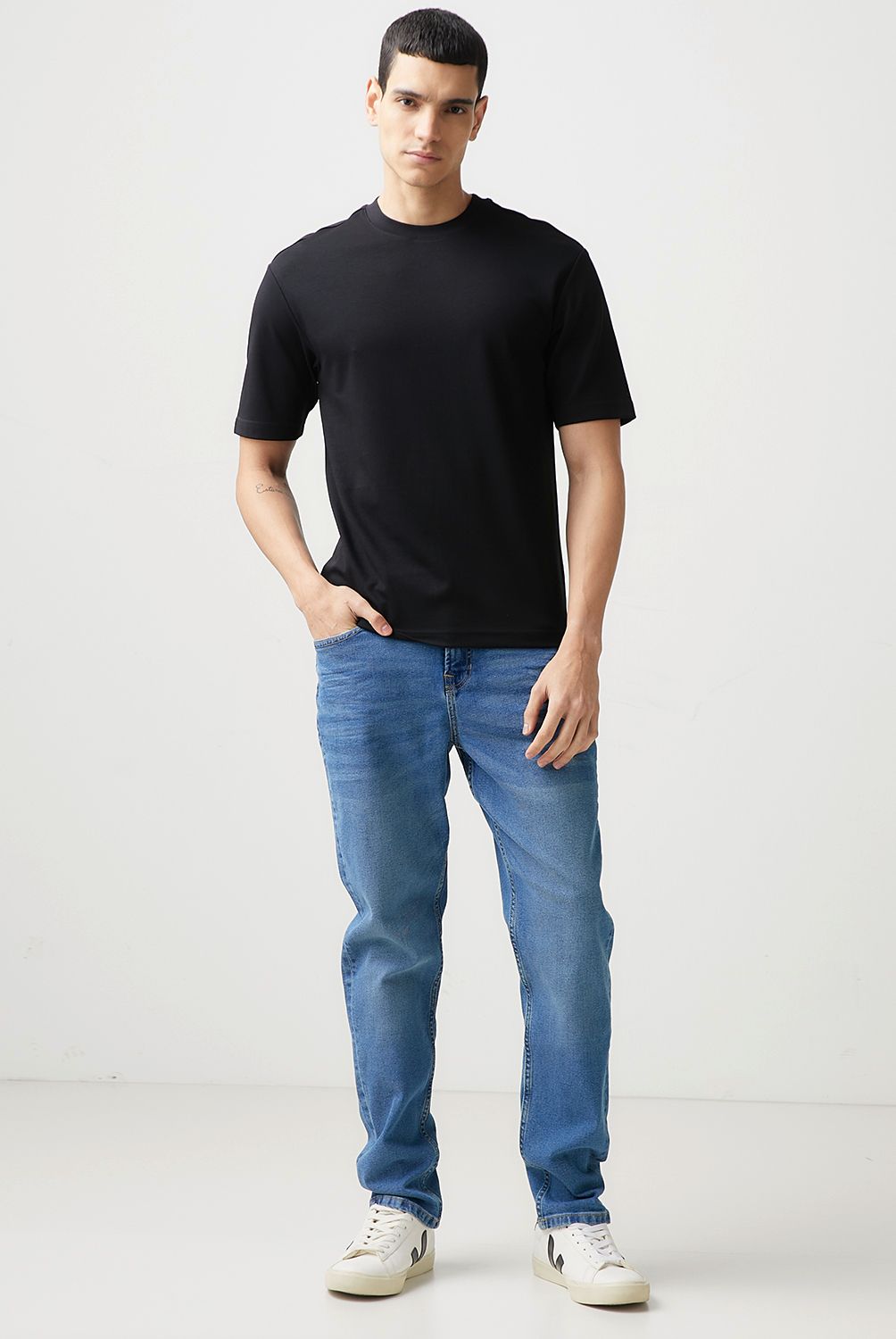 BASEMENT - Jeans Slim Fit Basement Hombre Algodón Semi Elasticado