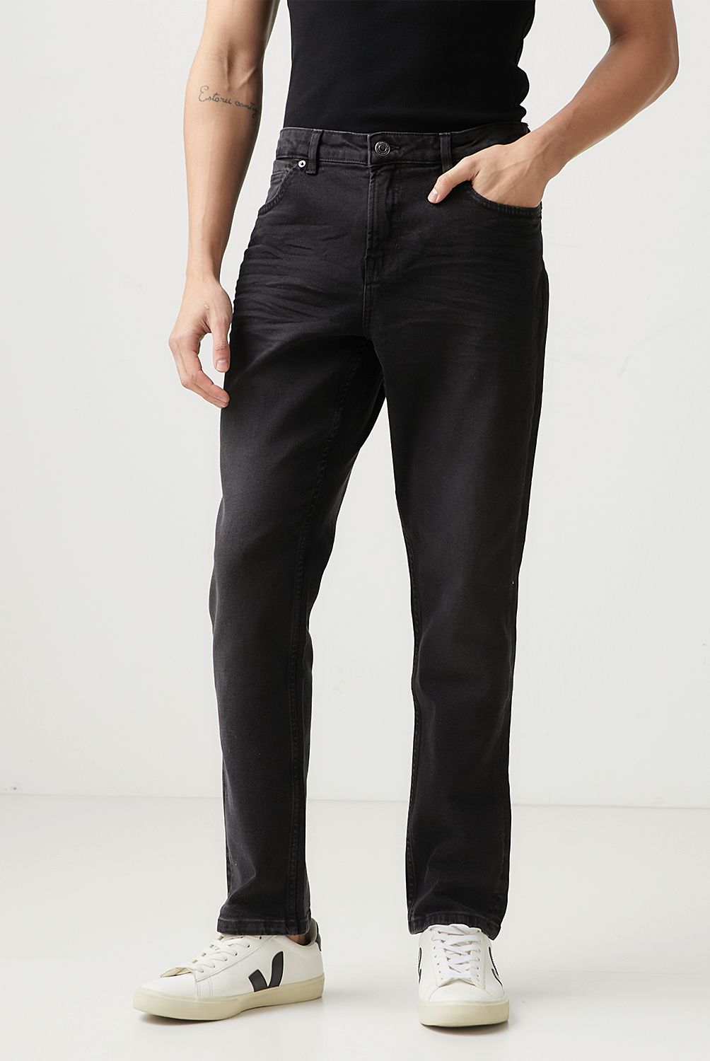 BASEMENT - Jeans Slim Fit Basement Hombre Algodón Semi Elasticado