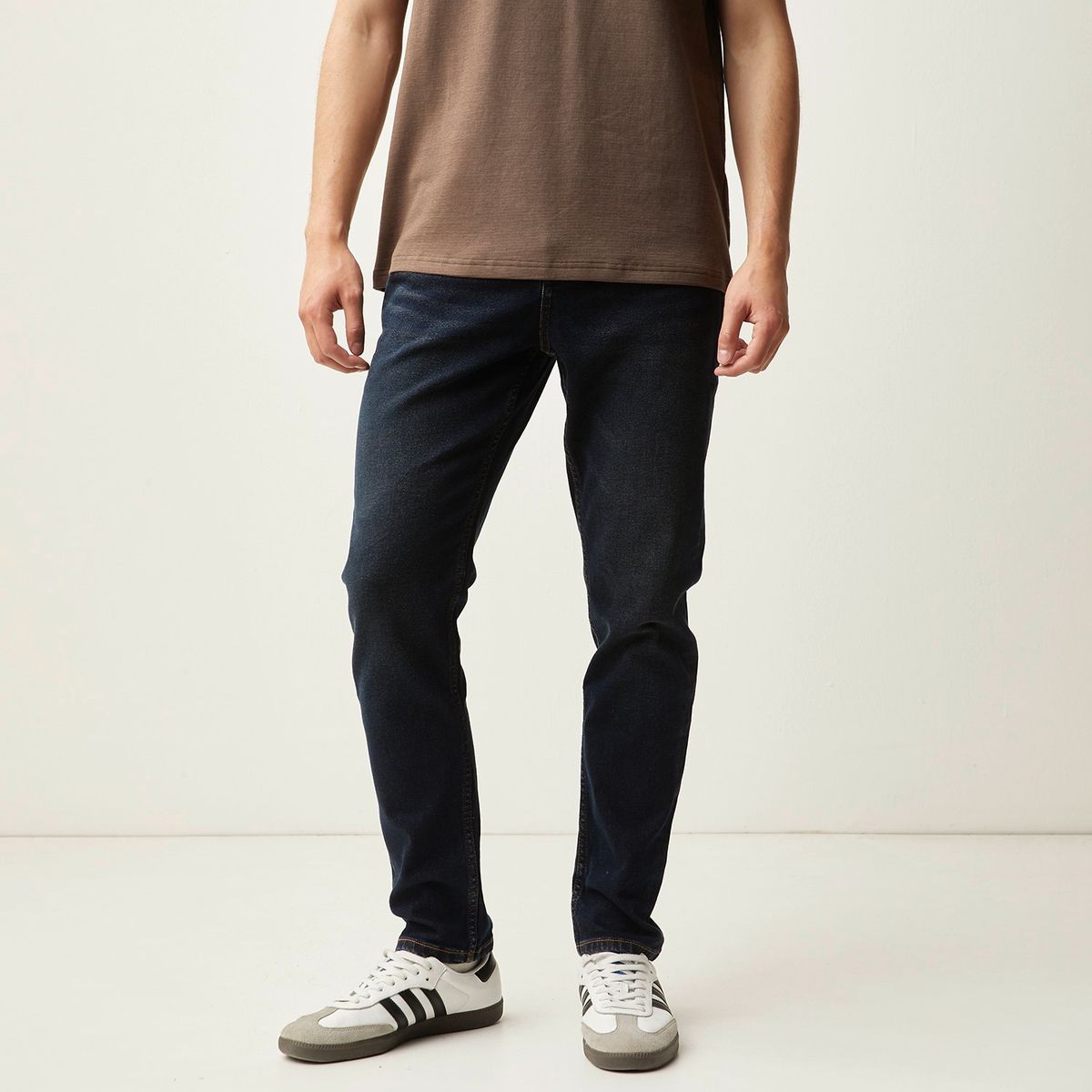 BASEMENT - Jeans Slim Fit Basement Hombre Algodón Semi Elasticado