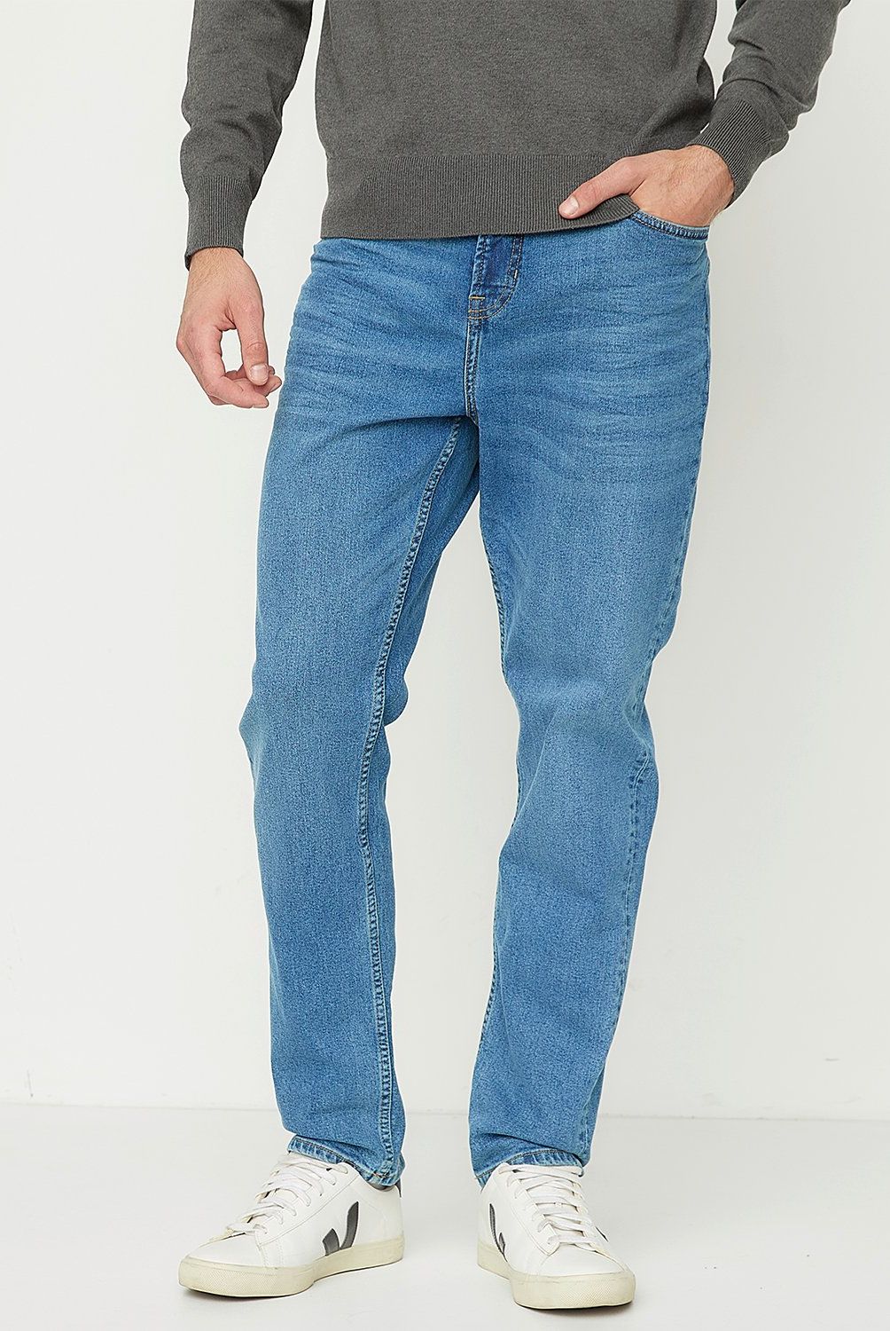 BASEMENT - Jeans Slim Fit Basement Hombre Algodón Semi Elasticado