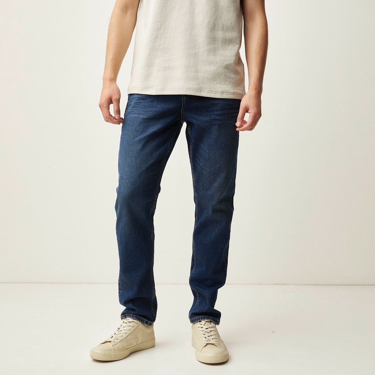 BASEMENT - Jeans Slim Fit Basement Hombre Algodón Semi Elasticado