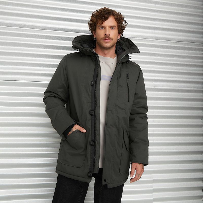 AMERICANINO - Parka Larga Hombre Americanino Regular Fit con Gorro