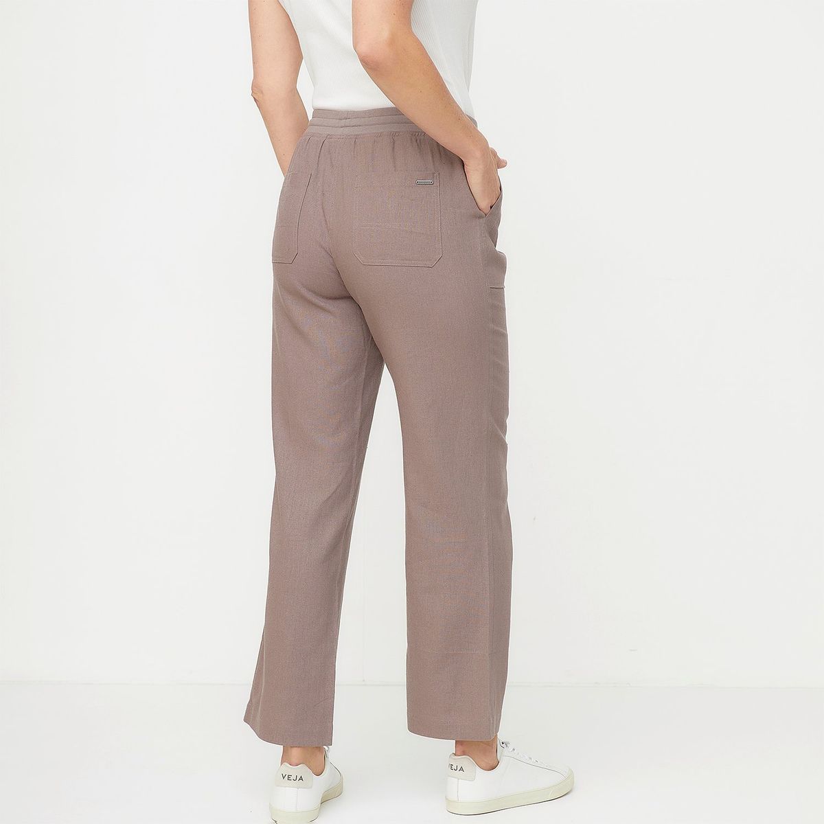 NEWPORT - Pantalón Flare Mujer Newport Viscosa y Lino Casual