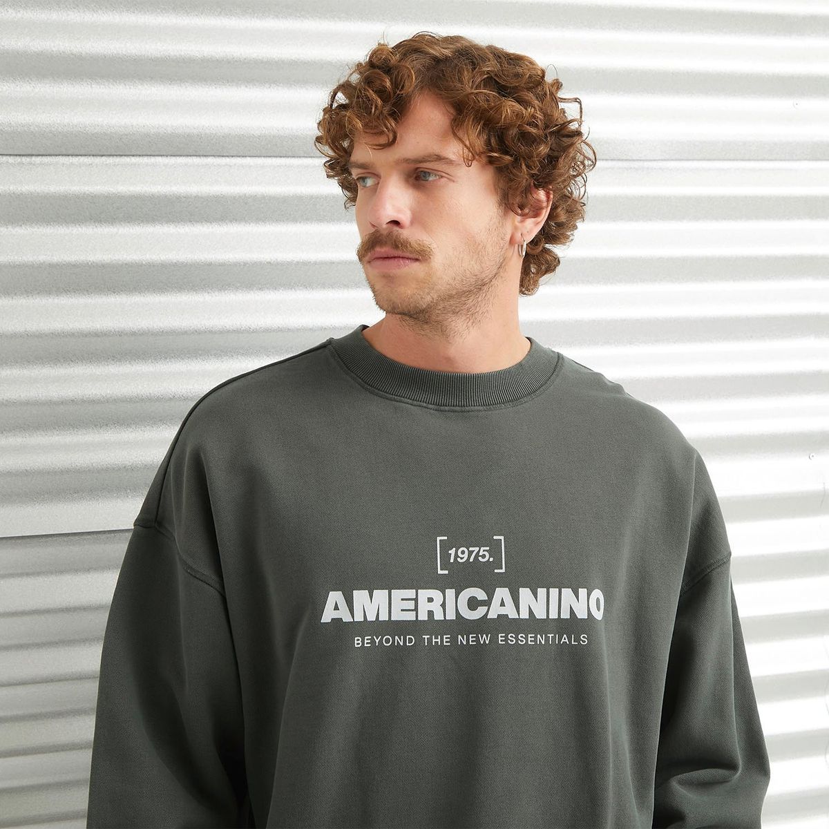 AMERICANINO - Polerón Crew Neck Hombre Americanino