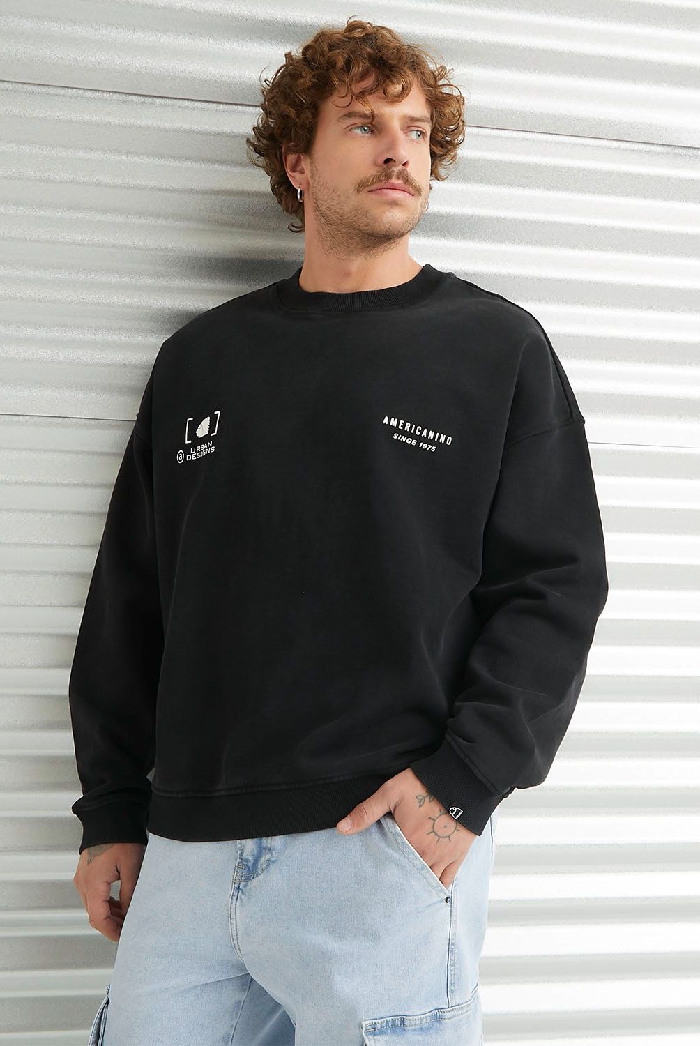 AMERICANINO - Polerón Crew Neck Hombre Americanino