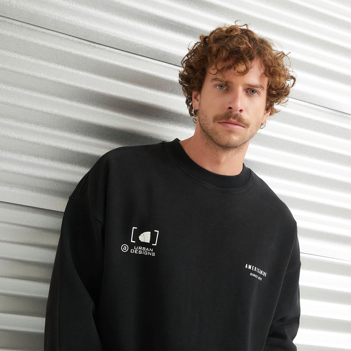 AMERICANINO - Polerón Crew Neck Hombre Americanino