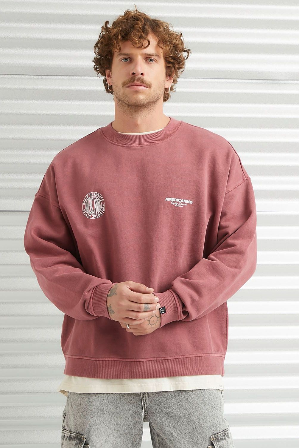 AMERICANINO - Polerón Crew Neck Hombre Americanino