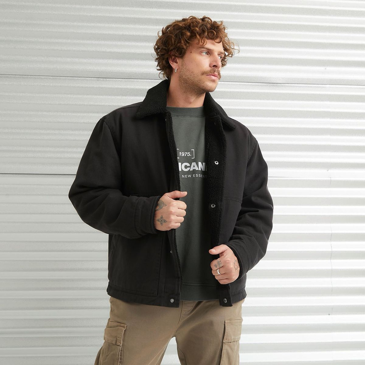 AMERICANINO - Chaqueta Tela Manga Larga Hombre Americanino