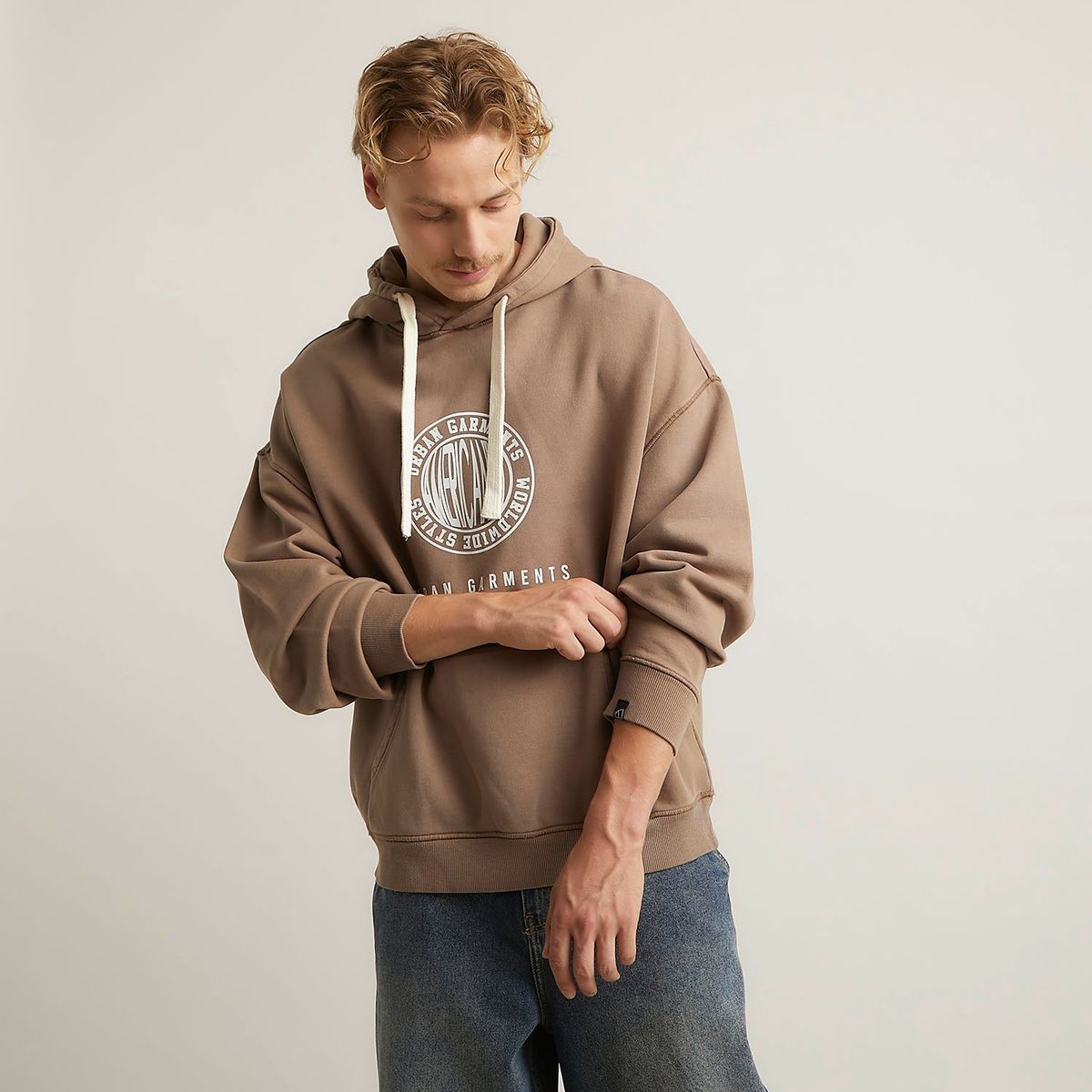 AMERICANINO - Polerón Americanino Canguro Algodón Manga Larga Hombre