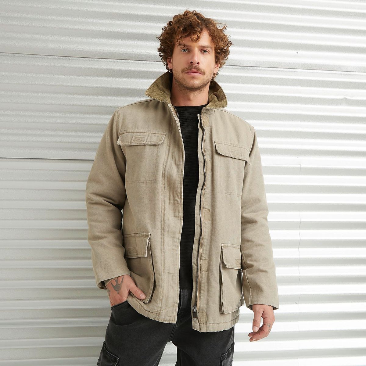 AMERICANINO - Chaqueta Utility Hombre Americanino