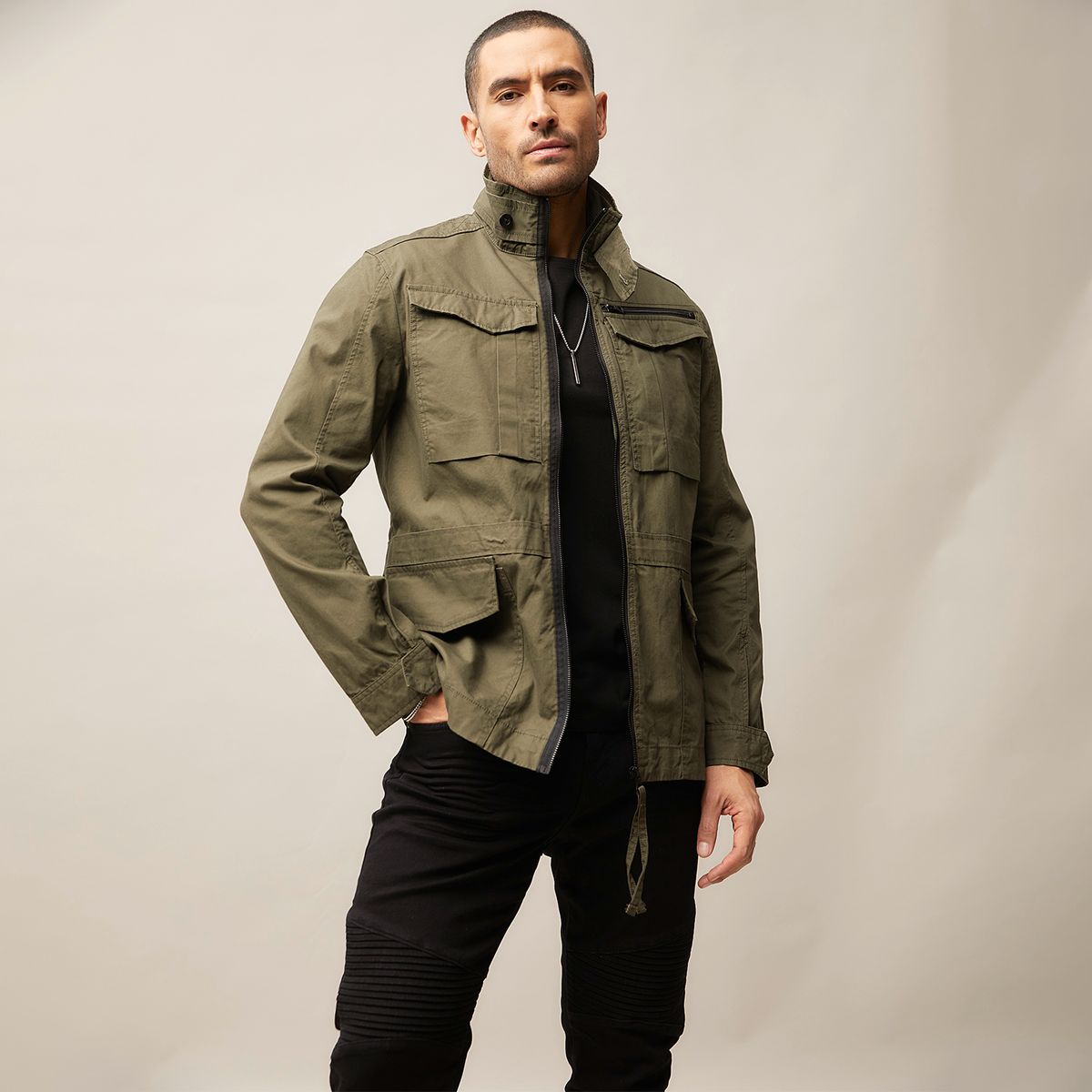 MOSSIMO - Chaqueta Utility Hombre Mossimo