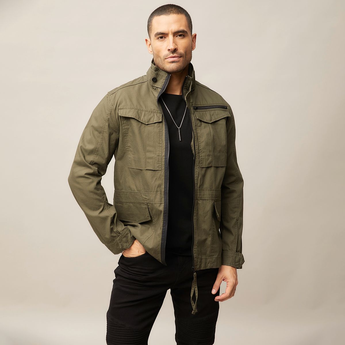 MOSSIMO - Chaqueta Utility Hombre Mossimo