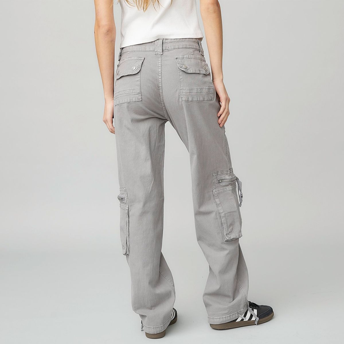 AMERICANINO - Pantalón Cargo Mujer Americanino Tiro Medio Algodón