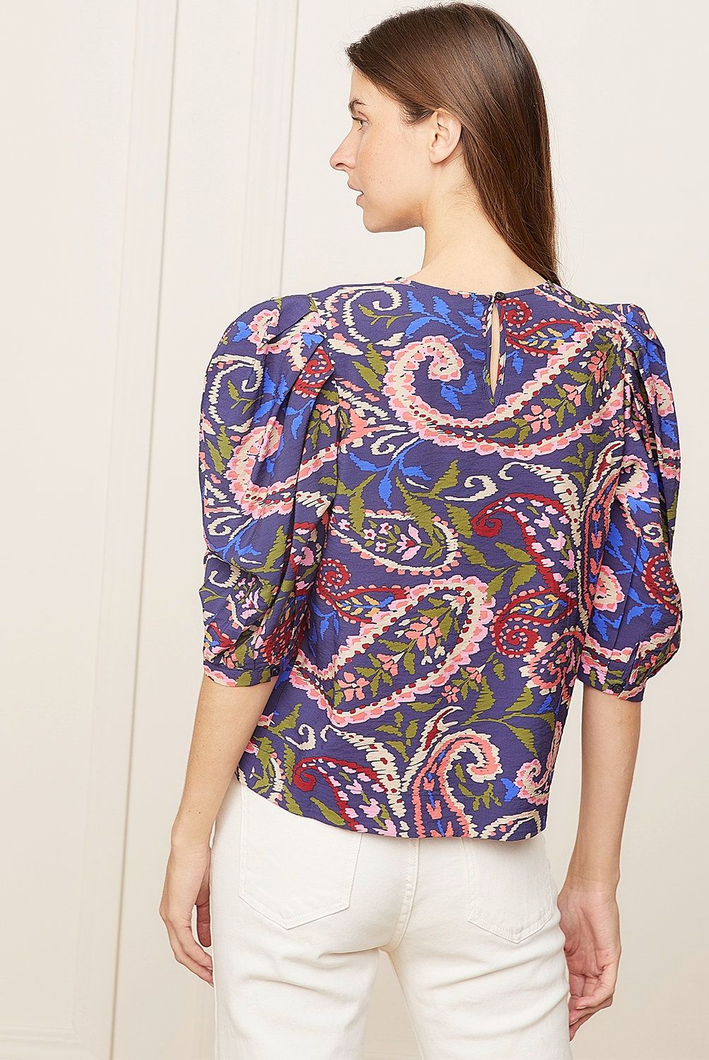 BASEMENT - Blusa Basement Manga Larga Estampada Mujer