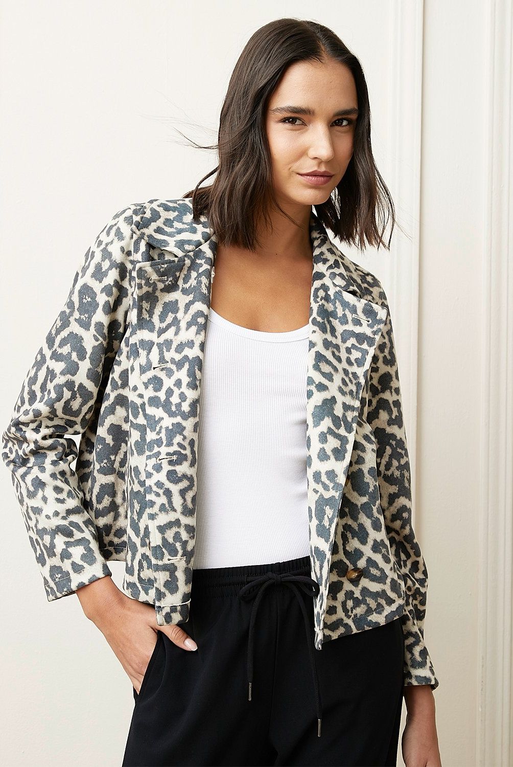 BASEMENT - Chaqueta Basement Casual Mujer Manga Larga Con Botones