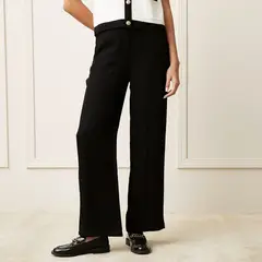 BASEMENT - Pantalón Recto Mujer Animal Print Viscosa