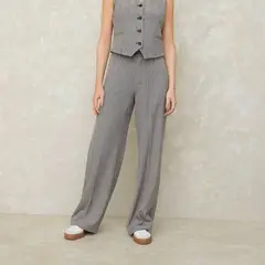 SYBILLA - Pantalón Recto Tiro Medio Mujer