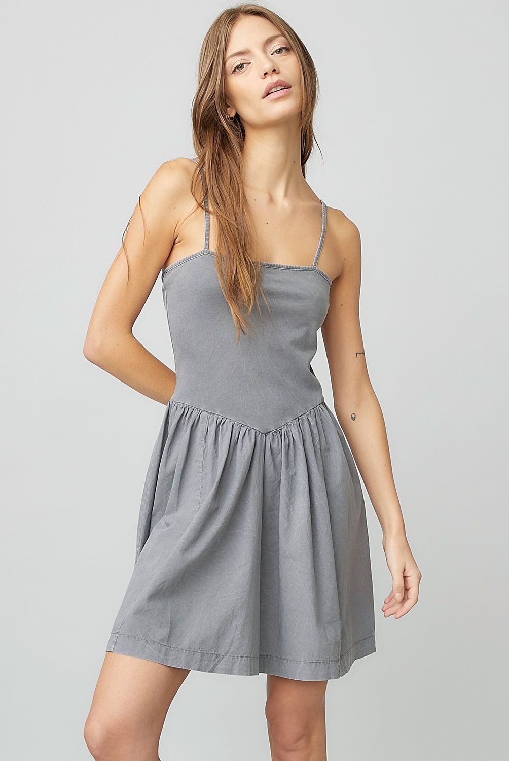 AMERICANINO - Vestido Americanino Mini Casual Algodón Mujer Sin Mangas Negro