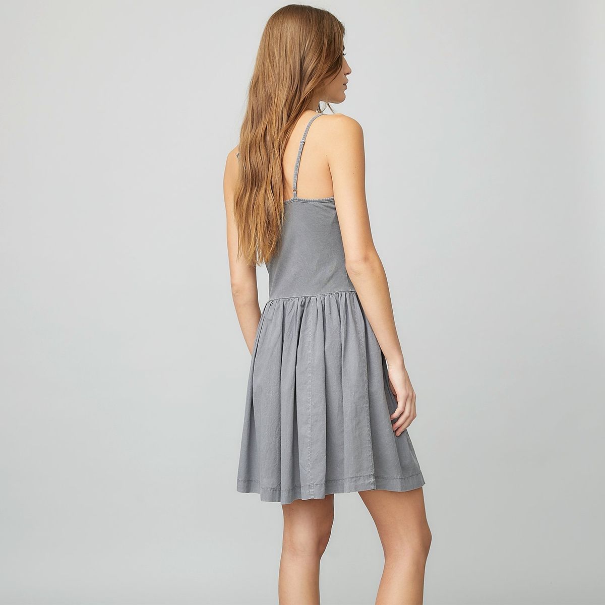 AMERICANINO - Vestido Americanino Mini Casual Algodón Mujer Sin Mangas Negro