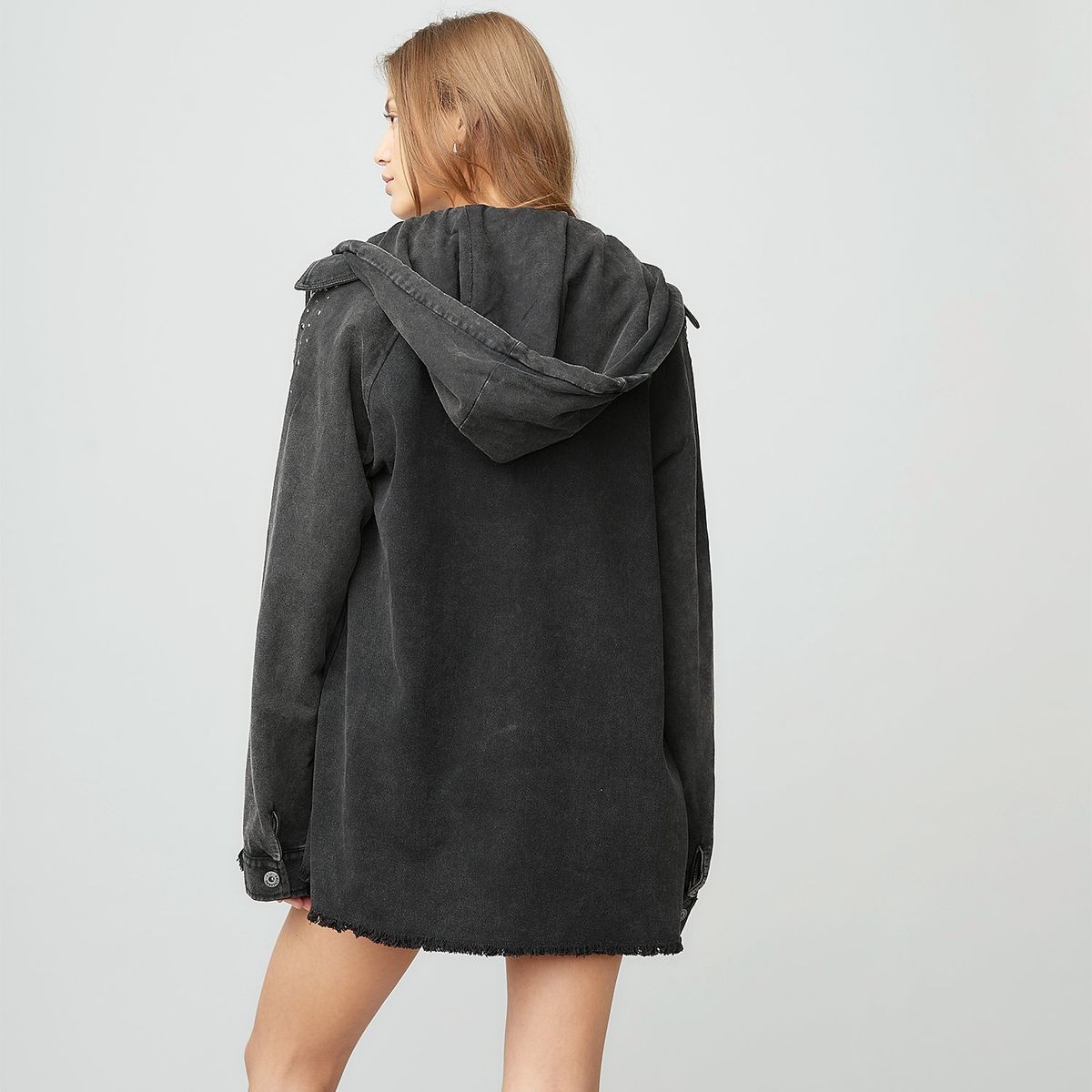 AMERICANINO - Chaqueta Americanino Manga Larga Diseño Liso Mujer Algodón