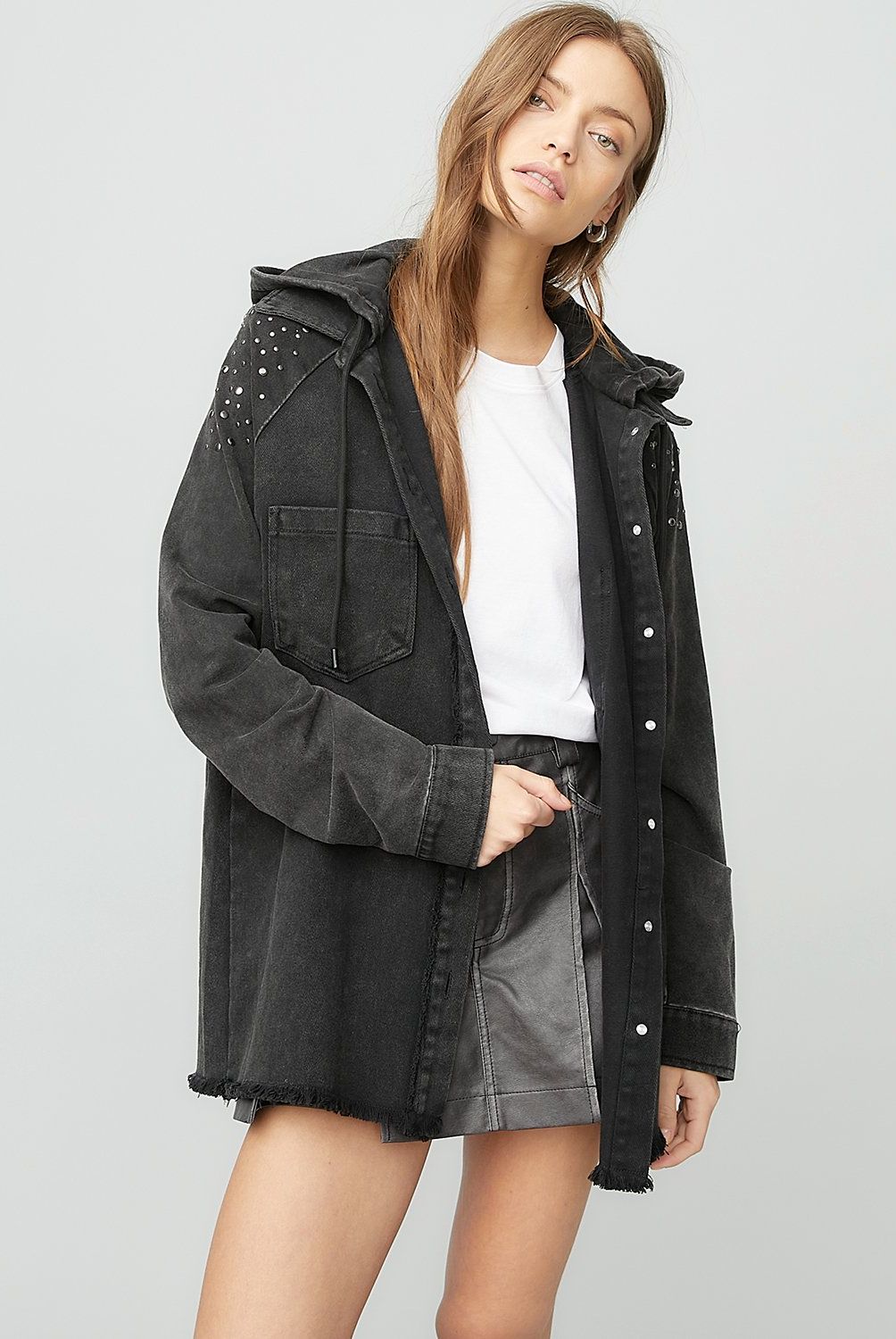 AMERICANINO - Chaqueta Americanino Manga Larga Diseño Liso Mujer Algodón