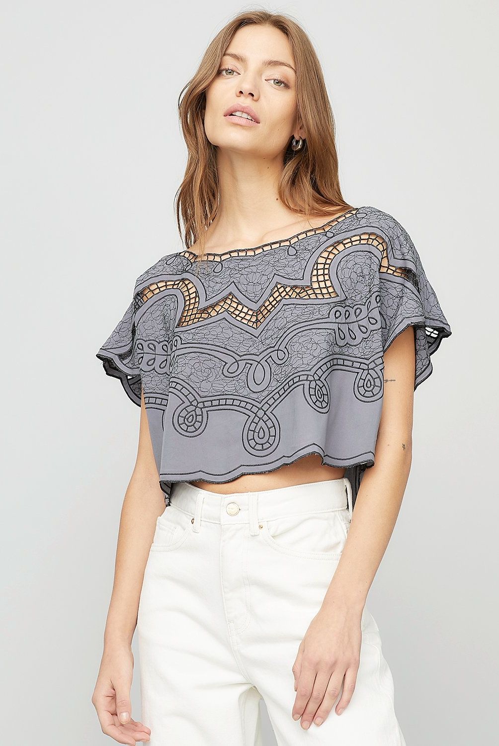 AMERICANINO - Blusa Mujer Americanino Viscosa Manga Corta Estampada