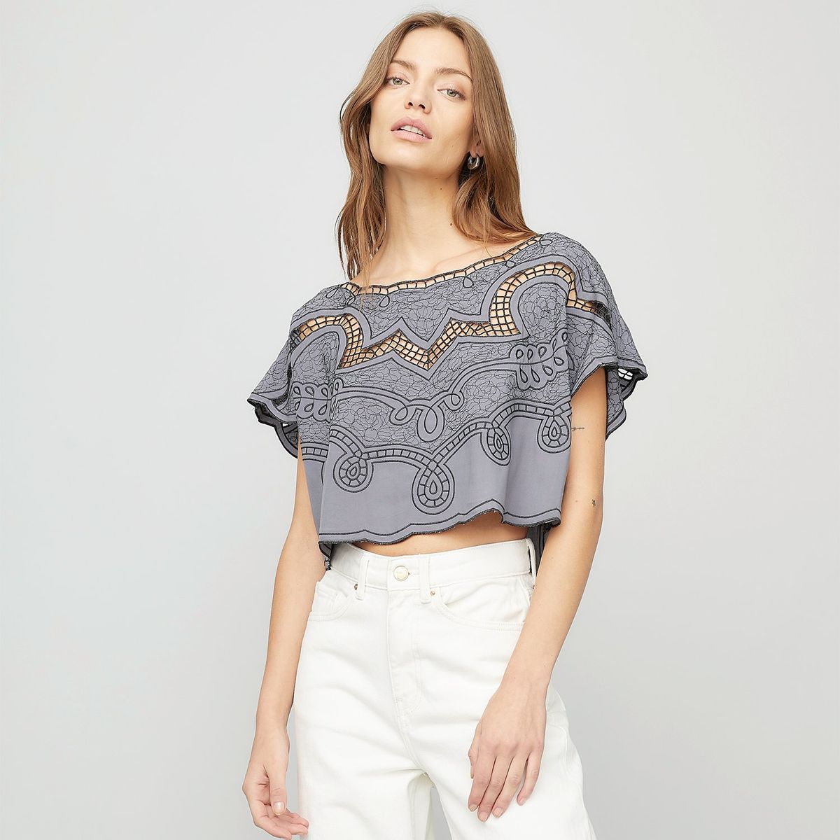 AMERICANINO - Blusa Mujer Americanino Viscosa Manga Corta Estampada