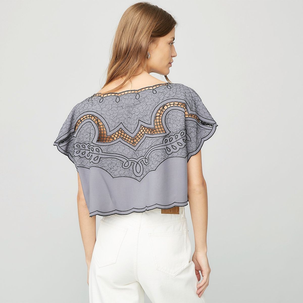 AMERICANINO - Blusa Mujer Americanino Viscosa Manga Corta Estampada