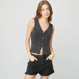AMERICANINO - Polera Sin Mangas Algodón Mujer Cuello V