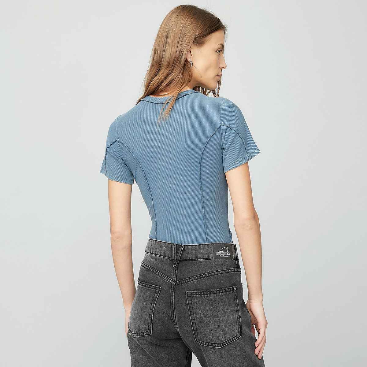 AMERICANINO - Body Americanino Rayón Manga Corta Casual Mujer