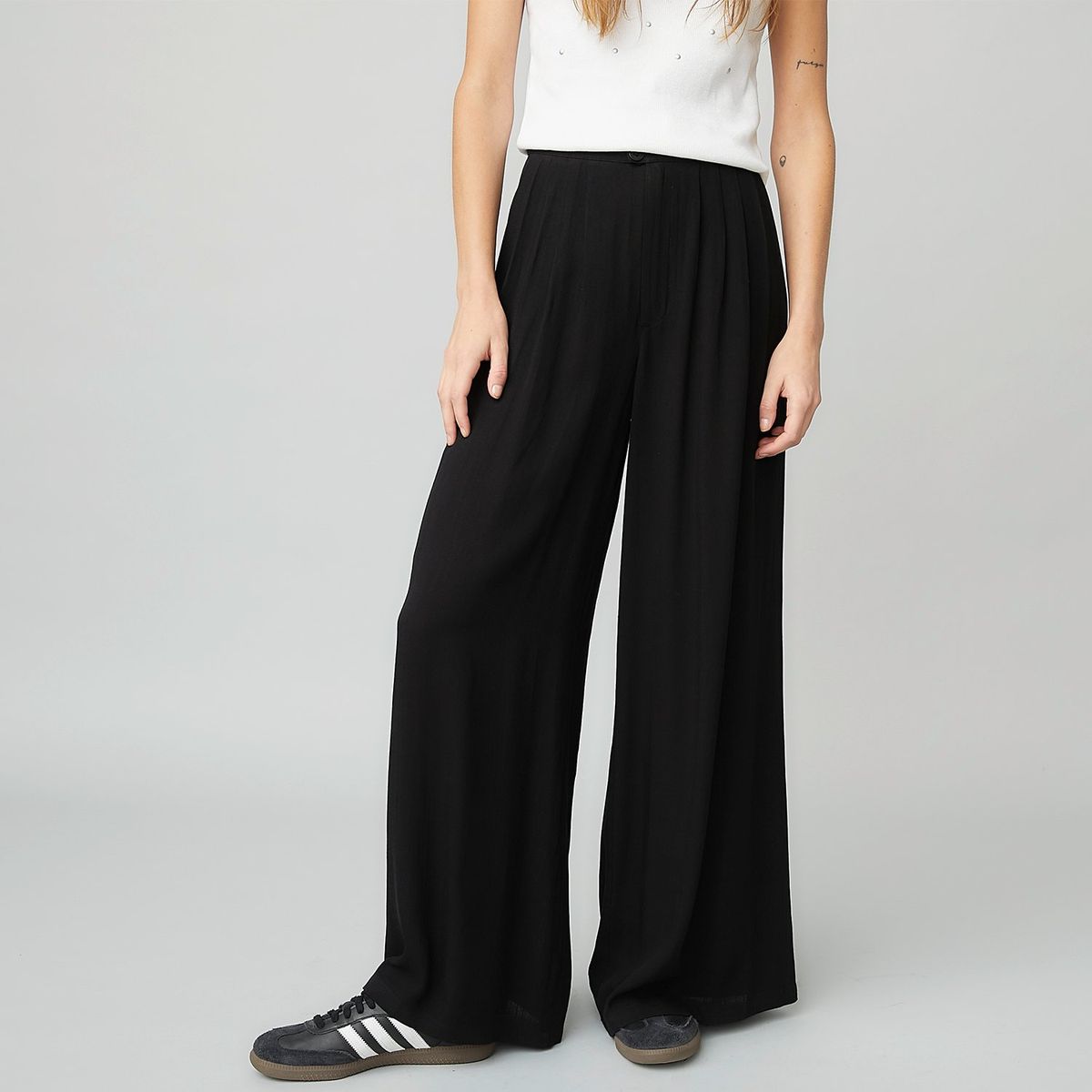 AMERICANINO - Pantalón Mujer Americanino Wide Leg Viscosa Estampado Animal