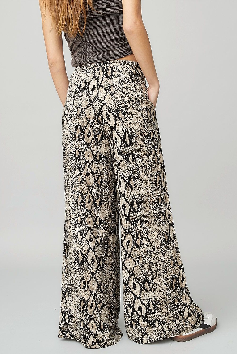 AMERICANINO - Pantalón Mujer Americanino Wide Leg Viscosa Estampado Animal