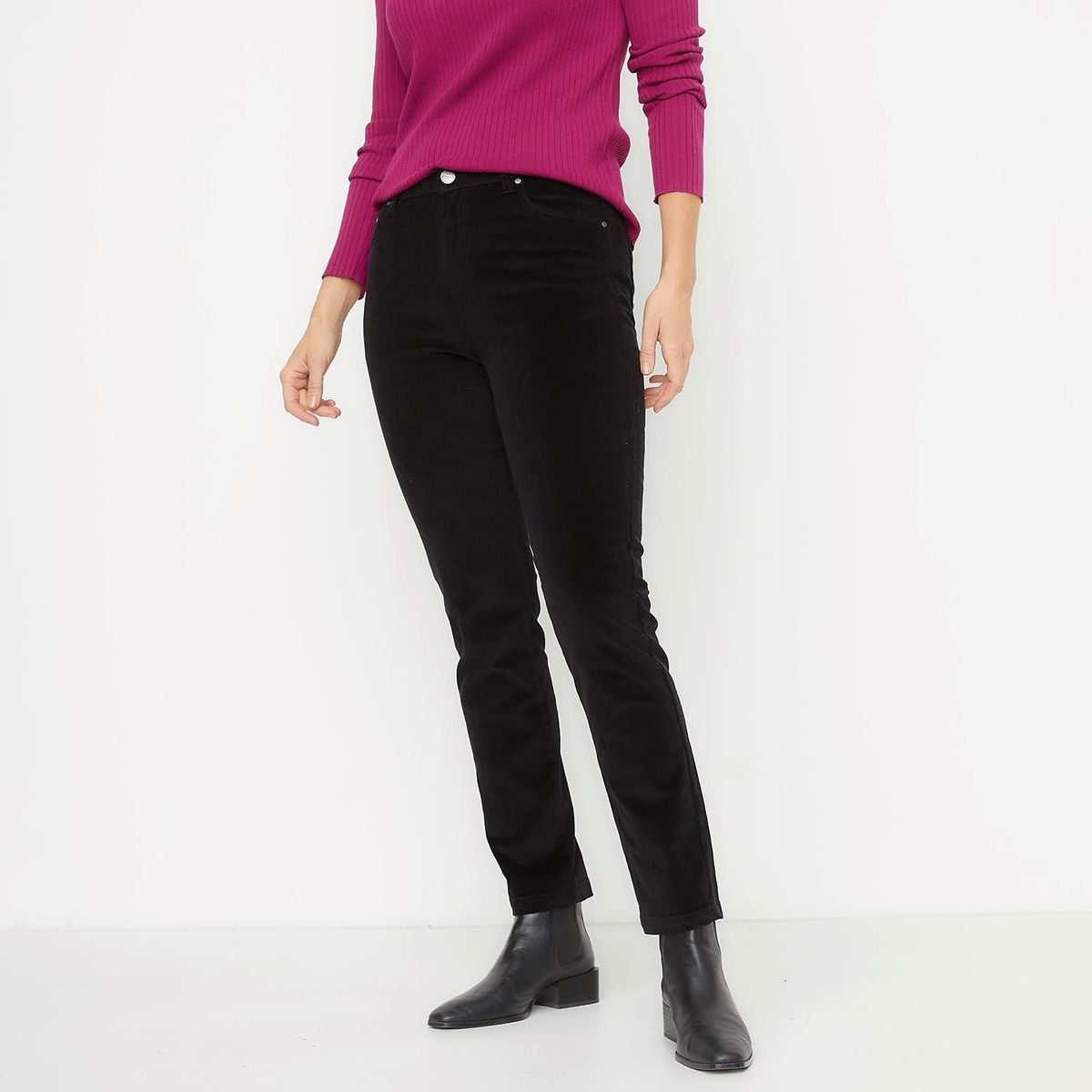 NEWPORT - Pantalón Cotelé Recto Mujer Newport