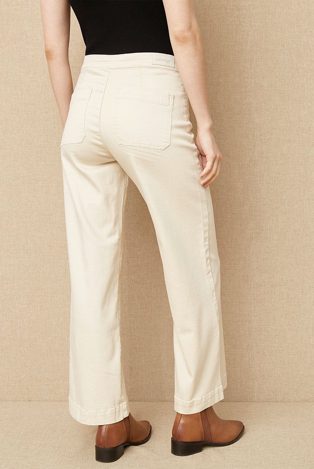 UNIVERSITY CLUB - Jeans Wide Leg Tiro Medio Mujer University Club